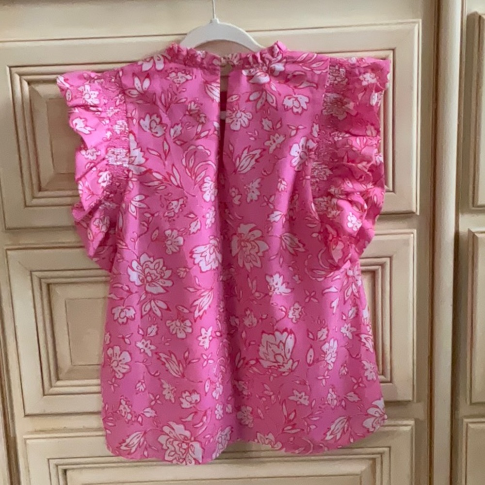 J. Marie Ruffle Neck Top - Picture 2 of 4